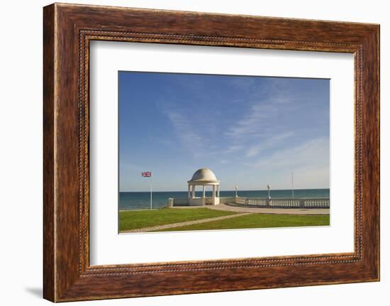 View towards the English Channel from De La Warr Pavilion, Bexhill-on-Sea, East Sussex, England, Un-Tim Winter-Framed Photographic Print