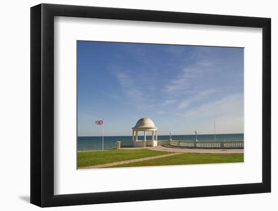 View towards the English Channel from De La Warr Pavilion, Bexhill-on-Sea, East Sussex, England, Un-Tim Winter-Framed Photographic Print