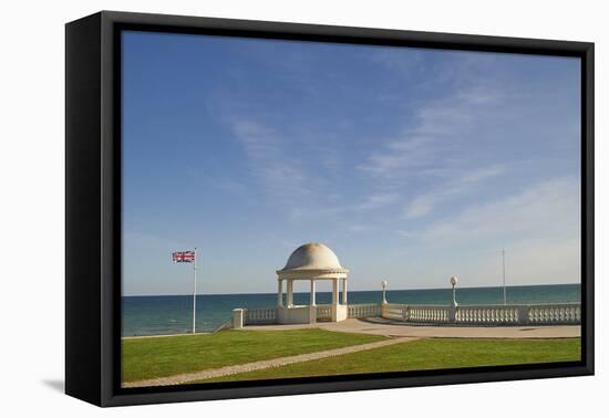 View towards the English Channel from De La Warr Pavilion, Bexhill-on-Sea, East Sussex, England, Un-Tim Winter-Framed Premier Image Canvas