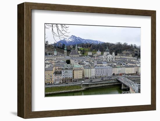 View towards the old town, Salzburg, Austria, Europe-Hans-Peter Merten-Framed Photographic Print