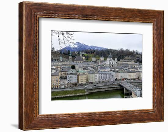 View towards the old town, Salzburg, Austria, Europe-Hans-Peter Merten-Framed Photographic Print