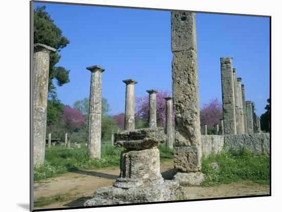 View Towards the Palaestra, Archaeological Site, Olympia, Unesco World Heritage Site, Greece-Tony Gervis-Mounted Photographic Print