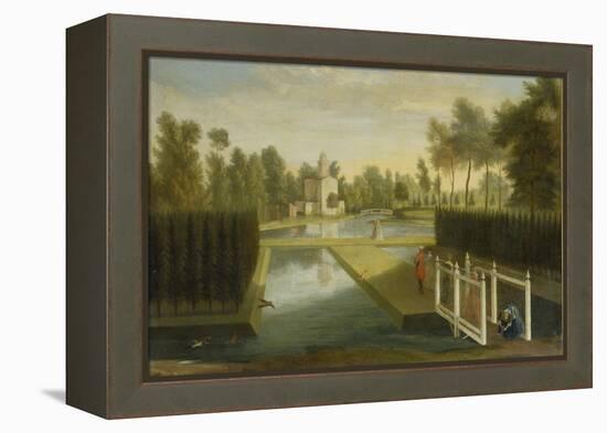 View Towards the Rear of the Bagnio from South of the Upper River, Chiswick House-Pieter Andreas Rysbrack-Framed Premier Image Canvas