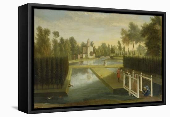 View Towards the Rear of the Bagnio from South of the Upper River, Chiswick House-Pieter Andreas Rysbrack-Framed Premier Image Canvas