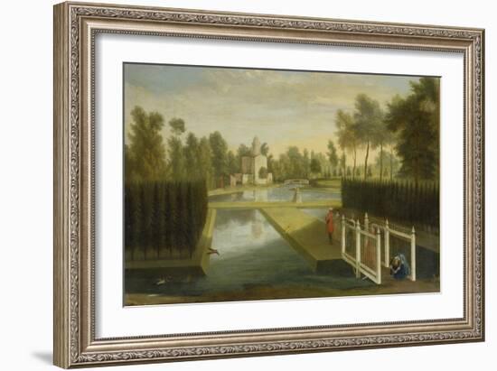 View Towards the Rear of the Bagnio from South of the Upper River, Chiswick House-Pieter Andreas Rysbrack-Framed Giclee Print