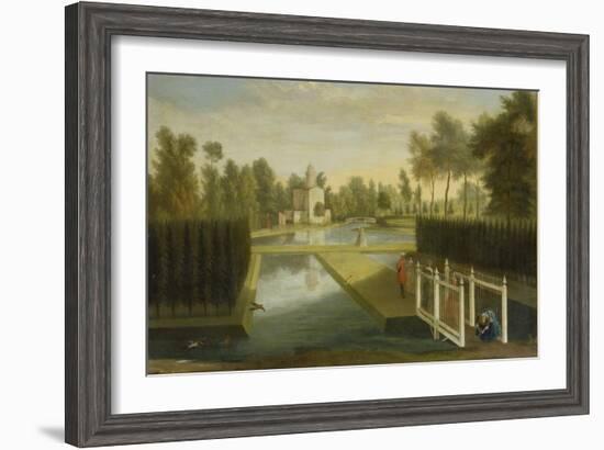 View Towards the Rear of the Bagnio from South of the Upper River, Chiswick House-Pieter Andreas Rysbrack-Framed Giclee Print