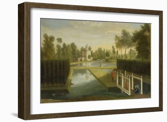 View Towards the Rear of the Bagnio from South of the Upper River, Chiswick House-Pieter Andreas Rysbrack-Framed Giclee Print