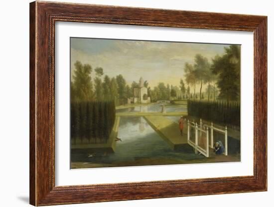 View Towards the Rear of the Bagnio from South of the Upper River, Chiswick House-Pieter Andreas Rysbrack-Framed Giclee Print