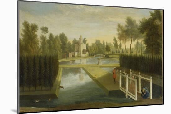 View Towards the Rear of the Bagnio from South of the Upper River, Chiswick House-Pieter Andreas Rysbrack-Mounted Giclee Print