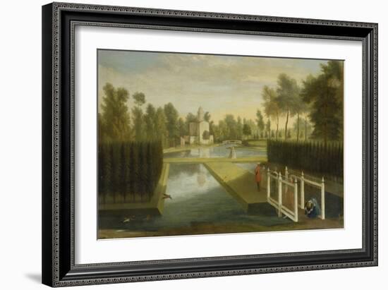 View Towards the Rear of the Bagnio from South of the Upper River, Chiswick House-Pieter Andreas Rysbrack-Framed Giclee Print