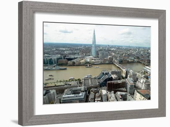 View towards the Shard from the Sky Garden, London, EC3, England, United Kingdom, Europe-Ethel Davies-Framed Photographic Print