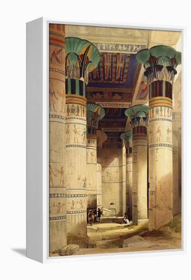 View under the Grand Portico, Philae, from Egypt and Nubia, Vol.1-David Roberts-Framed Premier Image Canvas