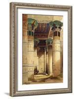 View under the Grand Portico, Philae, from Egypt and Nubia, Vol.1-David Roberts-Framed Giclee Print