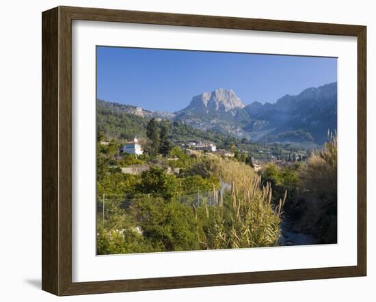 View Up Fertile Valley to Puig Major, the Island's Highest Peak, Soller, Mallorca, Balearic Islands-Ruth Tomlinson-Framed Photographic Print