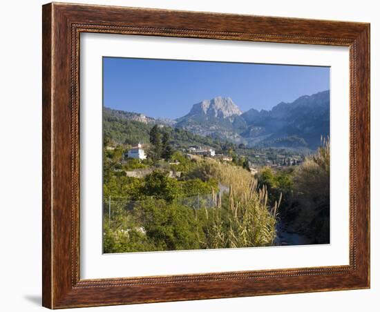 View Up Fertile Valley to Puig Major, the Island's Highest Peak, Soller, Mallorca, Balearic Islands-Ruth Tomlinson-Framed Photographic Print