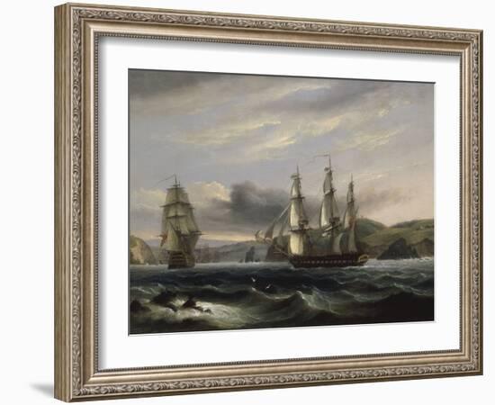 View up the Teign-Thomas Luny-Framed Giclee Print