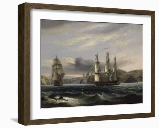 View up the Teign-Thomas Luny-Framed Giclee Print