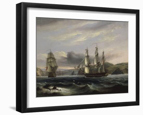 View up the Teign-Thomas Luny-Framed Giclee Print