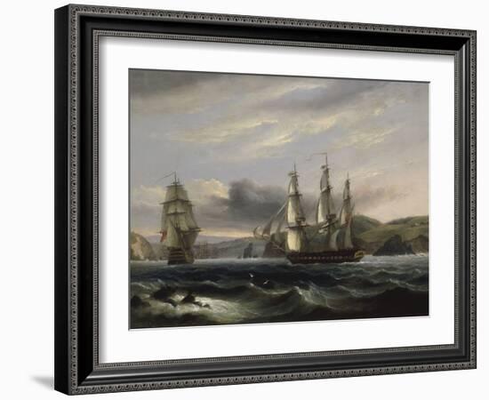 View up the Teign-Thomas Luny-Framed Giclee Print