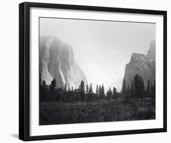 View Up the Valley, Yosemite-Carleton E Watkins-Framed Giclee Print