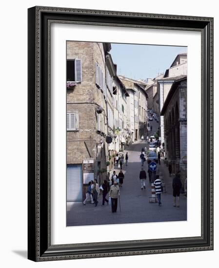 View up Via Raffaello, Urbino, Marche, Italy-Richard Ashworth-Framed Photographic Print