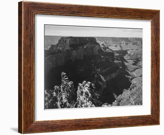 View With Rock Formation Different Angle "Grand Canyon National Park" Arizona. 1933-1942-Ansel Adams-Framed Art Print