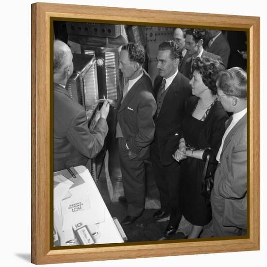 Viewing New Barbeque Ovens, Wilsic, Near Doncaster, South Yorkshire, 1961-Michael Walters-Framed Stretched Canvas