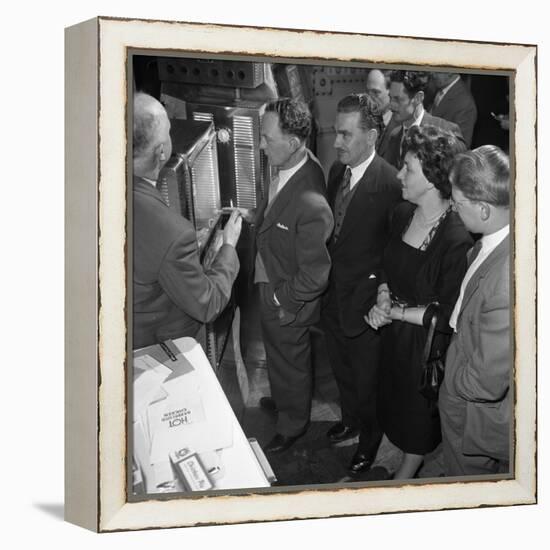 Viewing New Barbeque Ovens, Wilsic, Near Doncaster, South Yorkshire, 1961-Michael Walters-Framed Stretched Canvas