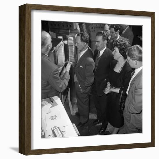 Viewing New Barbeque Ovens, Wilsic, Near Doncaster, South Yorkshire, 1961-Michael Walters-Framed Photographic Print