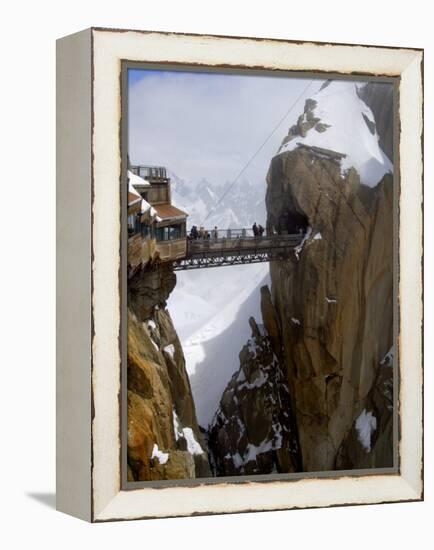 Viewing Platform and Walkway, Aiguille Du Midi, Chamonix-Mont-Blanc, French Alps, France, Europe-Richardson Peter-Framed Premier Image Canvas