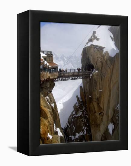 Viewing Platform and Walkway, Aiguille Du Midi, Chamonix-Mont-Blanc, French Alps, France, Europe-Richardson Peter-Framed Premier Image Canvas