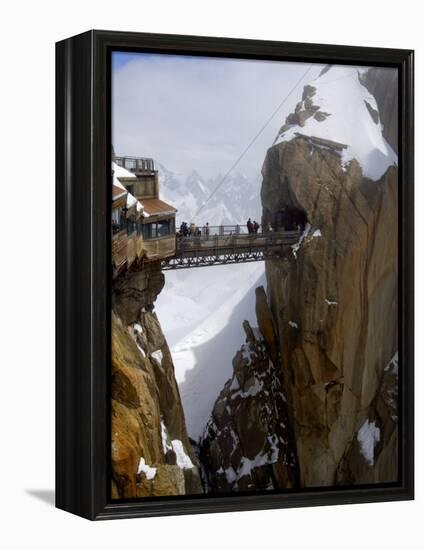 Viewing Platform and Walkway, Aiguille Du Midi, Chamonix-Mont-Blanc, French Alps, France, Europe-Richardson Peter-Framed Premier Image Canvas