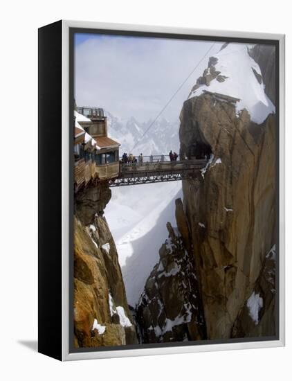 Viewing Platform and Walkway, Aiguille Du Midi, Chamonix-Mont-Blanc, French Alps, France, Europe-Richardson Peter-Framed Premier Image Canvas