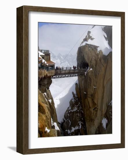 Viewing Platform and Walkway, Aiguille Du Midi, Chamonix-Mont-Blanc, French Alps, France, Europe-Richardson Peter-Framed Photographic Print