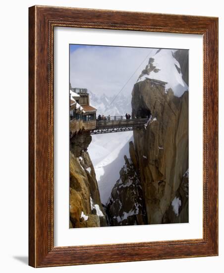 Viewing Platform and Walkway, Aiguille Du Midi, Chamonix-Mont-Blanc, French Alps, France, Europe-Richardson Peter-Framed Photographic Print