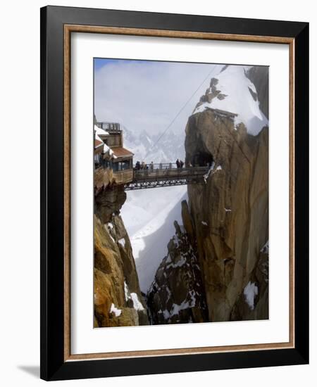 Viewing Platform and Walkway, Aiguille Du Midi, Chamonix-Mont-Blanc, French Alps, France, Europe-Richardson Peter-Framed Photographic Print