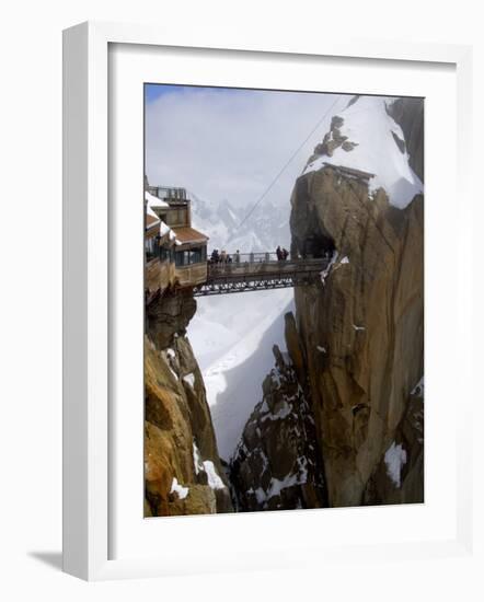 Viewing Platform and Walkway, Aiguille Du Midi, Chamonix-Mont-Blanc, French Alps, France, Europe-Richardson Peter-Framed Photographic Print