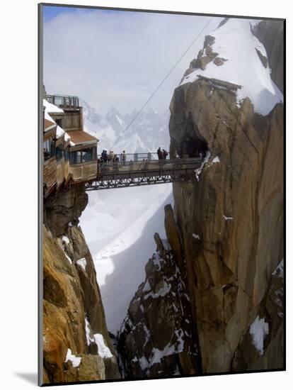 Viewing Platform and Walkway, Aiguille Du Midi, Chamonix-Mont-Blanc, French Alps, France, Europe-Richardson Peter-Mounted Photographic Print