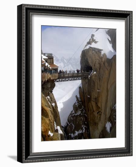 Viewing Platform and Walkway, Aiguille Du Midi, Chamonix-Mont-Blanc, French Alps, France, Europe-Richardson Peter-Framed Photographic Print