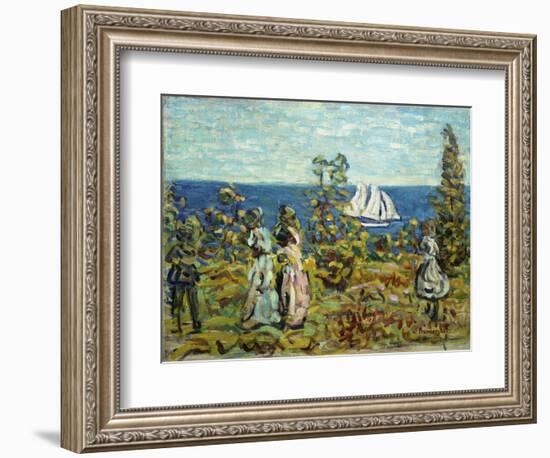 Viewing the Sailboats-Maurice Brazil Prendergast-Framed Giclee Print