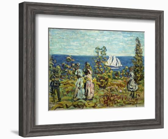 Viewing the Sailboats-Maurice Brazil Prendergast-Framed Giclee Print