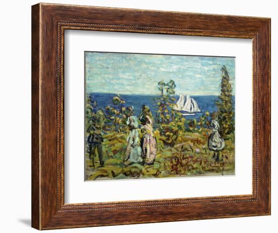 Viewing the Sailboats-Maurice Brazil Prendergast-Framed Giclee Print