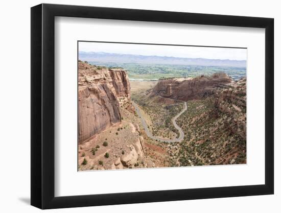 Viewpoint over Book Cliffs and Grand Valley, Colorado NM, Colorado-Trish Drury-Framed Photographic Print