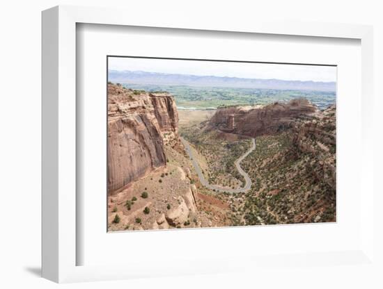 Viewpoint over Book Cliffs and Grand Valley, Colorado NM, Colorado-Trish Drury-Framed Photographic Print