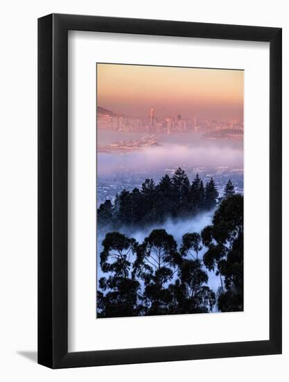 Views Epic Fog Bau Area Hills San Francisco Skyline Morning Light-Vincent James-Framed Photographic Print