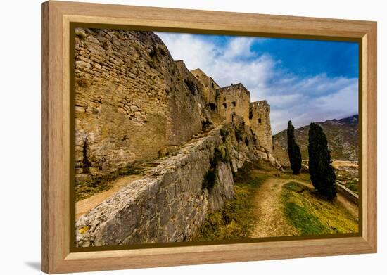 Views from the Fortress of Klis, where Game of Thrones was filmed, Croatia, Europe-Laura Grier-Framed Premier Image Canvas
