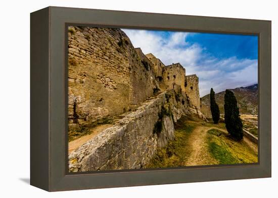 Views from the Fortress of Klis, where Game of Thrones was filmed, Croatia, Europe-Laura Grier-Framed Premier Image Canvas