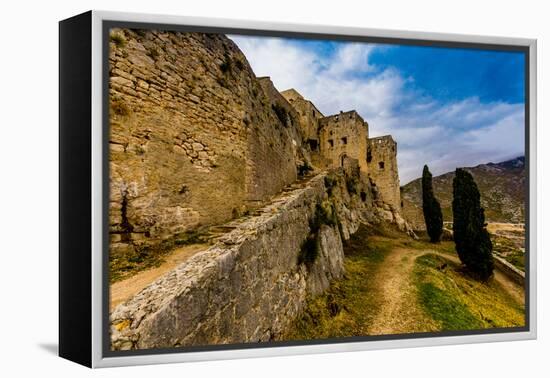 Views from the Fortress of Klis, where Game of Thrones was filmed, Croatia, Europe-Laura Grier-Framed Premier Image Canvas