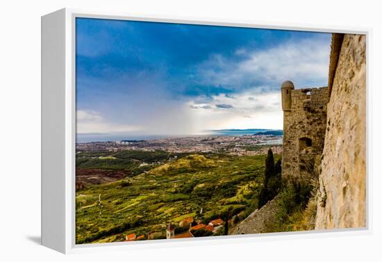 Views from the Fortress of Klis, where Game of Thrones was filmed, Croatia, Europe-Laura Grier-Framed Premier Image Canvas