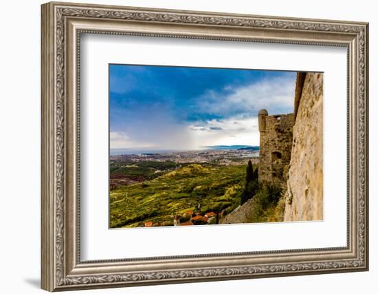 Views from the Fortress of Klis, where Game of Thrones was filmed, Croatia, Europe-Laura Grier-Framed Photographic Print